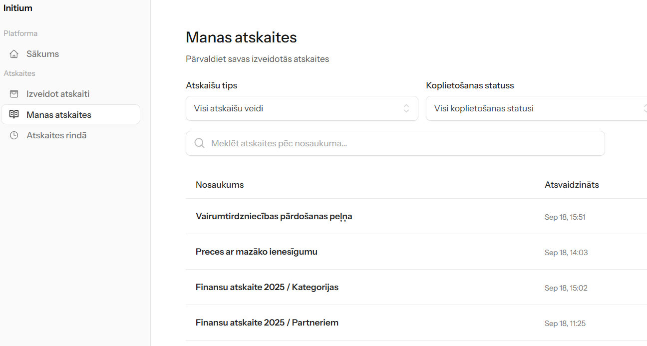 Reports Dashboard Preview